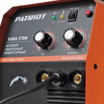 Сварочный полуавтомат Patriot WMA 175 M инвертор MIG-MAG/ММА 6.7кВт от магазина РЭССИ