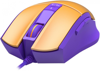 Мышь A4Tech Bloody L65 Max желтый/фиолетовый оптическая (12000dpi) USB (6but) от магазина РЭССИ