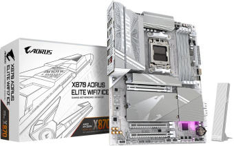 Материнская плата Gigabyte X870 A ELITE WF7 ICE SocketAM5 AMD X870 4xDDR5 ATX AC`97 8ch(7.1) 2.5Gg RAID+HDMI от магазина РЭССИ