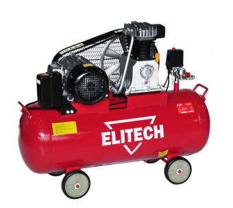 Компрессор поршневой Elitech КПР 100/550/3.0 масляный 550л/мин 100л 3000Вт красный от магазина РЭССИ