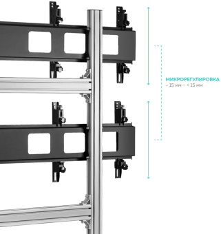 Подставка для телевизора Onkron FSPRO2L-22 черный 40"-55" макс.200кг напольный мобильный от магазина РЭССИ