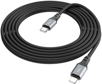 Кабель Hoco X92 Honest PD USB Type-C (m)-Lightning (m) 3м черный коробка от магазина РЭССИ