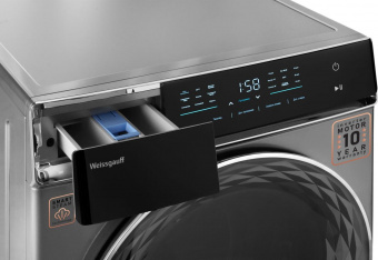 Стиральная машина Weissgauff WM 879 Diamond Inverter Steam класс: B загр.фронтальная макс.:10кг серебристый от магазина РЭССИ
