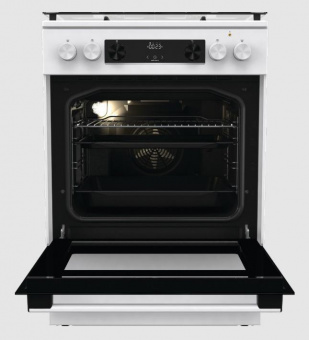 Плита Комбинированная Gorenje GK6C4WF белый (стеклянная крышка) реш.чугун от магазина РЭССИ