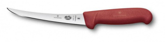 Нож кухонный Victorinox Fibrox (5.6611.15) стальной обвалочный лезв.150мм прямая заточка красный от магазина РЭССИ