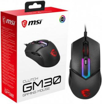 Мышь MSI Clutch GM30 черный оптическая (6200dpi) USB2.0 (6but) от магазина РЭССИ
