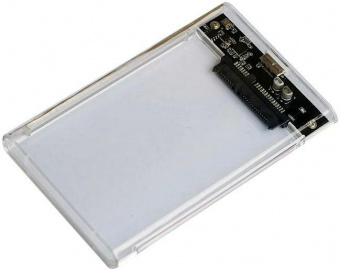 Внешний корпус для HDD/SSD AgeStar 3UB2P4C SATA III USB3.0 пластик прозрачный 2.5" от магазина РЭССИ
