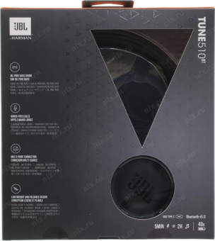 Гарнитура накладные JBL Tune 510BT черный беспроводные bluetooth оголовье (JBLT510BTBLK) от магазина РЭССИ