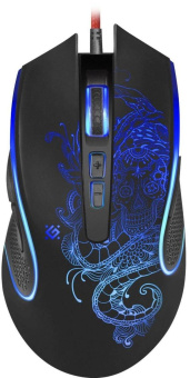 Мышь Defender Venom GM-640L черный оптическая 7200dpi USB 7but (52640) от магазина РЭССИ