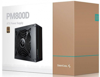 Блок питания Deepcool ATX 800W PM800D 80+ gold (20+4pin) APFC 120mm fan 6xSATA RTL от магазина РЭССИ