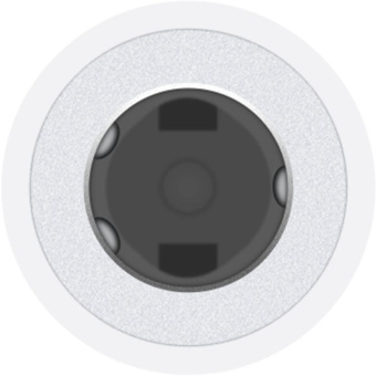 Переходник Apple A1749 MMX62FE/A Jack 3.5 (f)-Lightning (f) 0.1м белый от магазина РЭССИ