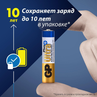 Батарея GP Ultra Plus Alkaline 24AUPNEW-2CR4 AAA (4шт) блистер от магазина РЭССИ