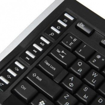 Клавиатура + мышь A4Tech 9300F клав:черный мышь:черный USB беспроводная Multimedia от магазина РЭССИ
