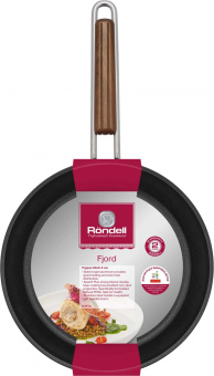 Сковорода Rondell Fjord RDA-1794 круглая 24см покрытие: Xylan Plus ручка несъемная (без крышки) черный от магазина РЭССИ