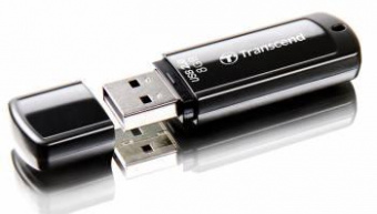 Флеш Диск Transcend 8Gb Jetflash 350 TS8GJF350 USB2.0 черный от магазина РЭССИ