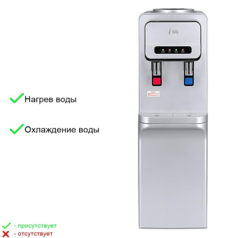 Напольный кулер ECOTRONIC V32-LCE silver электронное охлаждение 12497 от магазина РЭССИ