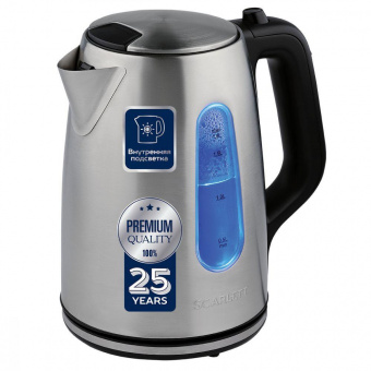 Чайник электрический Scarlett SC-EK21S101 1.8л. 2200Вт серебристый (корпус: нержавеющая сталь) от магазина РЭССИ