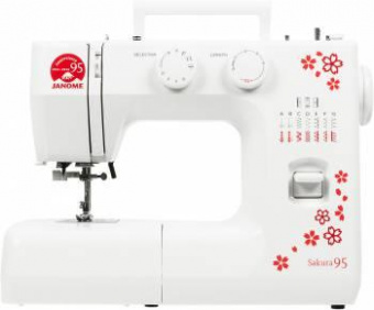 Швейная машина Janome Sakura 95 белый/цветы от магазина РЭССИ