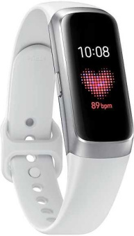 Смарт-часы Samsung Galaxy Fit 0.95" AMOLED корп.серебристый рем.серебристый (SM-R370NZSASER) от магазина РЭССИ