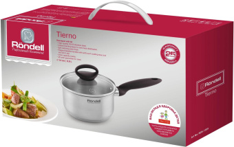 Ковш Rondell Tierno RDS-1589 0.9л. d=14см (с крышкой) стальной от магазина РЭССИ