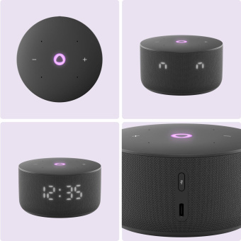 Умная колонка Yandex Станция Мини 3 Алиса черный 12W 1.0 BT/Wi-Fi (YNDX-00027BLK) от магазина РЭССИ