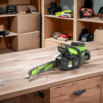Цепная пила Greenworks GD60CS25 аккум. 2500Вт дл.шины:16" (40cm) (2008907) от магазина РЭССИ