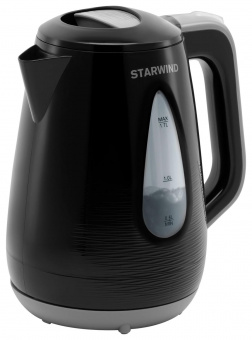 Чайник электрический Starwind SKP2316 1.7л. 2200Вт черный/серый (корпус: пластик) от магазина РЭССИ