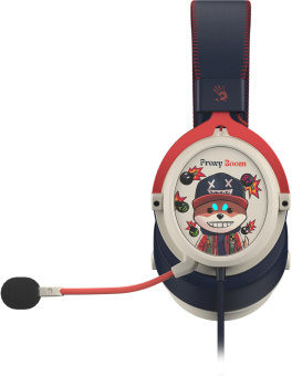 Наушники с микрофоном A4Tech Bloody M595 Proxy Boom бежевый/черный 2.3м мониторные USB оголовье (M595) от магазина РЭССИ