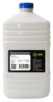 Тонер Cactus CS-TKYCUBK-500 черный флакон 500гр. для принтера Kyocera Color Universal от магазина РЭССИ