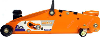 Подкатной домкрат с фиксатором в кейсе Ombra OHT225C 2.5 т 140-387 мм 55762 от магазина РЭССИ
