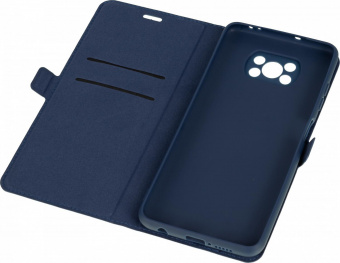 Чехол (флип-кейс) DF для Xiaomi Poco X3/X3 Pro poFlip-02 синий (DF POFLIP-02 (BLUE)) от магазина РЭССИ