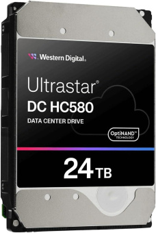 Жесткий диск WD SATA-III 24TB WUH722424ALE6L4 Server Ultrastar DC HC580 (7200rpm) 512Mb 3.5" от магазина РЭССИ