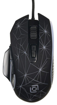 Мышь Оклик 935G STARFALL черный оптическая (3200dpi) USB (8but) от магазина РЭССИ