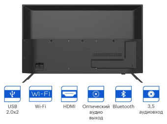 Телевизор LED Kivi 40" 40F740NB черный FULL HD 60Hz DVB-T2 DVB-C WiFi Smart TV от магазина РЭССИ
