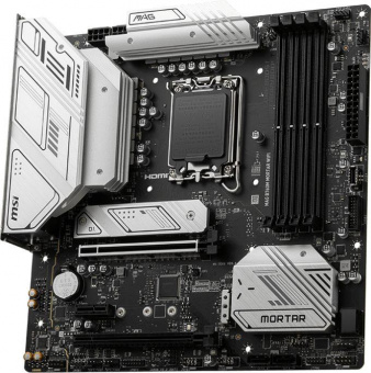 Материнская плата MSI MAG B760M MORTAR WIFI Soc-1700 Intel B760 4xDDR5 mATX AC`97 8ch(7.1) 2.5Gg+HDMI+DP от магазина РЭССИ