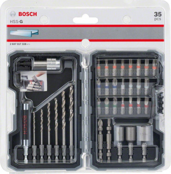 Набор бит и сверл Bosch PRO-Mix (2607017328) универсал. (35пред.) для шуруповертов/дрелей от магазина РЭССИ