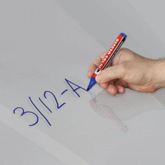 Перманентный маркер BRAUBERG ULTRA MARKER синий 3.5 мм с клипом 152206 от магазина РЭССИ
