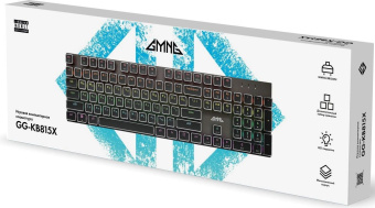 Клавиатура GMNG GG-KB815X механическая черный/белый USB Multimedia for gamer LED (1913914) от магазина РЭССИ
