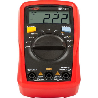 Цифровой мультиметр с поверкой RGK DM-12 779630 от магазина РЭССИ