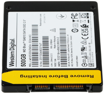 Накопитель SSD WD SATA-III 500GB WDS500G3B0A Blue 2.5" от магазина РЭССИ