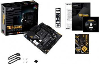 Материнская плата Asus TUF GAMING B550M-PLUS Soc-AM4 AMD B550 4xDDR4 mATX AC`97 8ch(7.1) 2.5Gg RAID+HDMI+DP от магазина РЭССИ