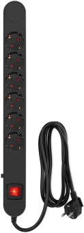 Сетевой фильтр Ippon NF-EU-1.8-10 1.8м (6 розеток) черный (коробка) от магазина РЭССИ