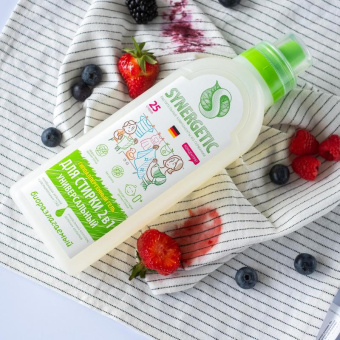 Гель-концентрат для стирки SYNERGETIC 2в1 с пятновыводителем 0.75 л 25 стирок 109802 от магазина РЭССИ