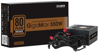 Блок питания Zalman ATX 550W ZM550-GVII 80+ bronze (20+4pin) APFC 120mm fan 5xSATA RTL от магазина РЭССИ