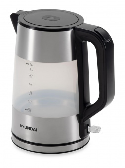 Чайник электрический Hyundai HYK-P4026 1.9л. 2200Вт черный (корпус: пластик) от магазина РЭССИ