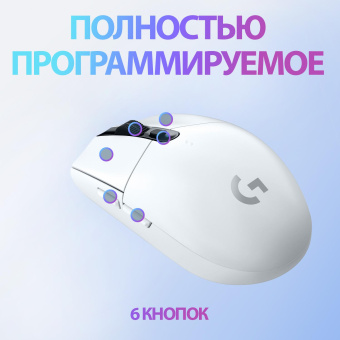 Мышь Logitech G305 белый оптическая (12000dpi) беспроводная USB (5but) от магазина РЭССИ