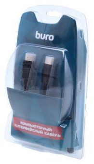Кабель аудио-видео Buro HDMI 1.4 HDMI (m)/HDMI (m) 5м. Позолоченные контакты черный (BHP RET HDMI50-2) от магазина РЭССИ