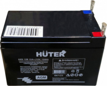 Батарея аккумуляторная Huter 64/1/23 12В 12Ач SLA от магазина РЭССИ