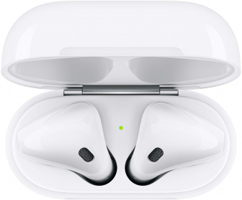 Гарнитура вкладыши Apple AirPods 2 белый беспроводные bluetooth в ушной раковине (MV7N2ZA/A) от магазина РЭССИ