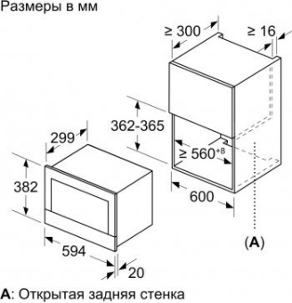 Микроволновая печь Bosch BEL634GS1 21л. 900Вт нержавеющая сталь (встраиваемая) от магазина РЭССИ